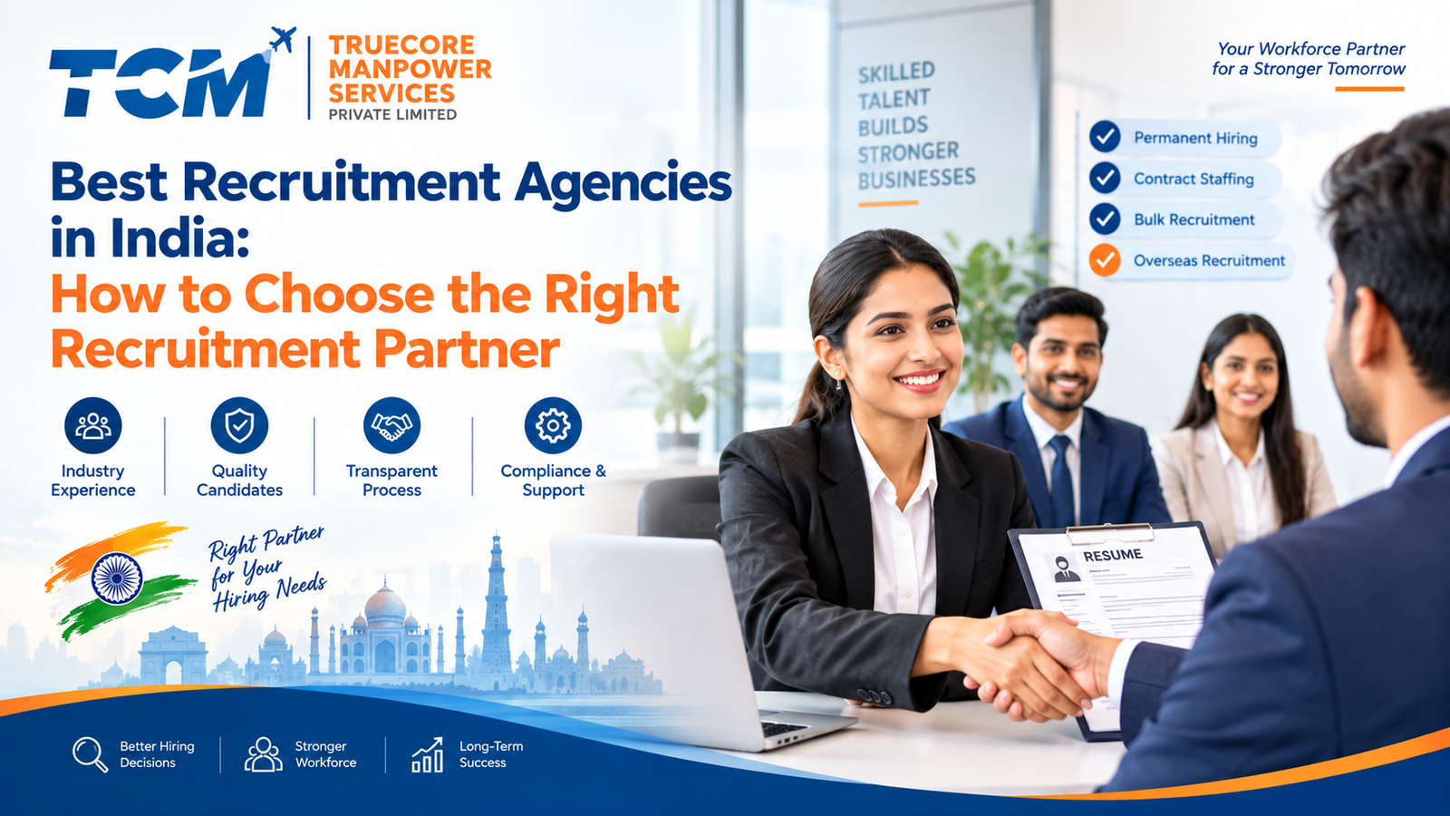 Best Recruitment Agencies in India - Truecore Manpower Services