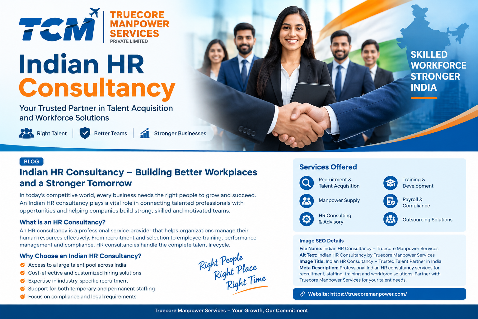 Indian HR Consultancy by Truecore Manpower Services
